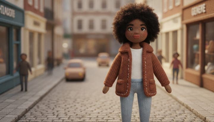Made of Yarn applied to the test shot